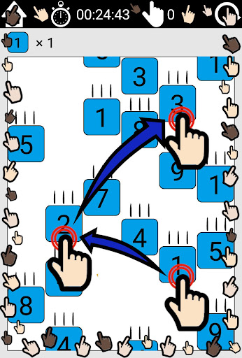 Brain activation in 30 seconds -Touch Drop Number-