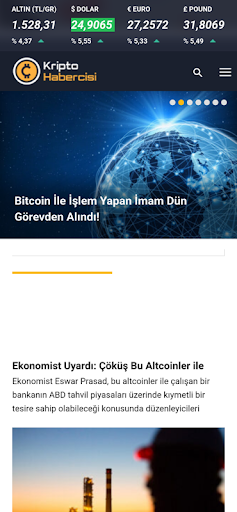 Android application Kripto Habercisi screenshort