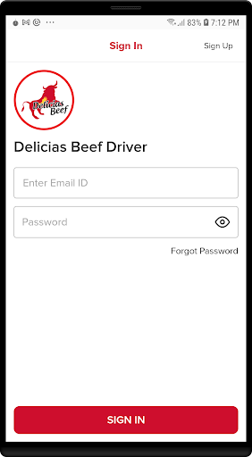 Android application Delicias Beef Driver screenshort