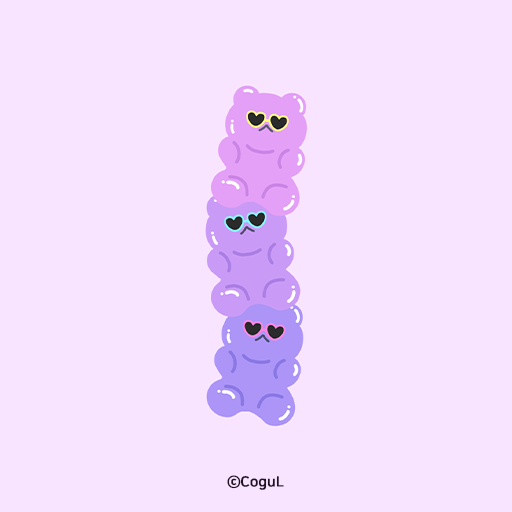 카카오톡 테마 - 썬구리 곰젤리_보라보라 logo