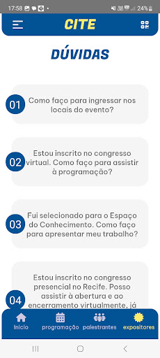 CITE - Congresso de Educação Screen 2
