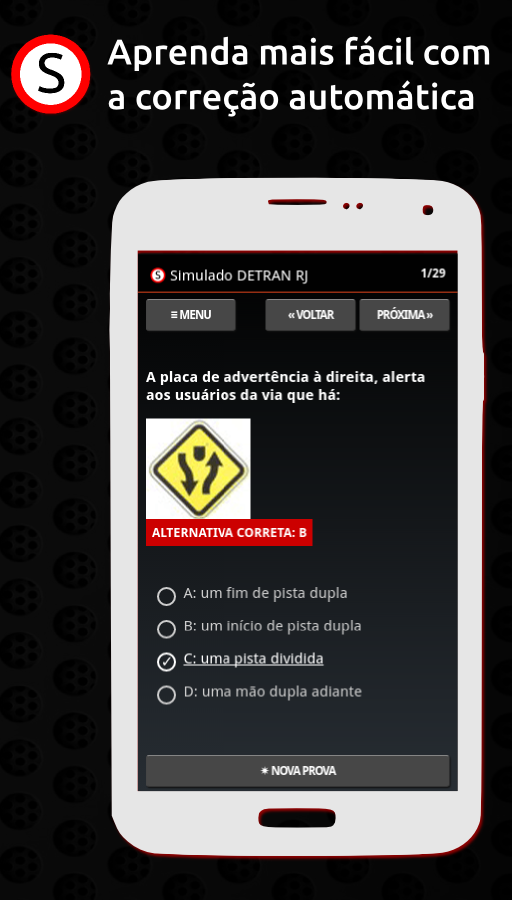 Android application Simulado DETRAN RJ screenshort
