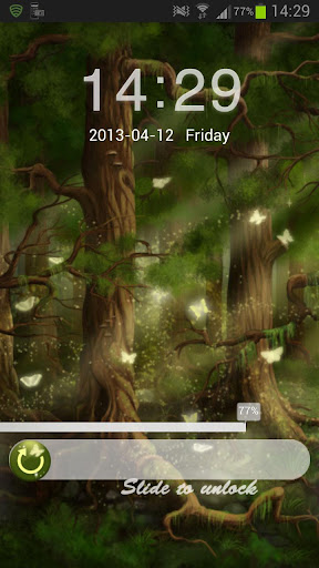 Forest Theme GO Locker Screen 2