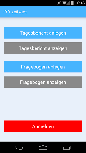 zeitwert Screen 2