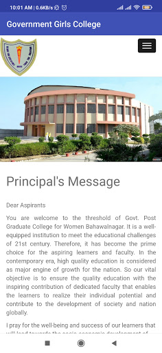 Android application Government College Women Bahaw screenshort