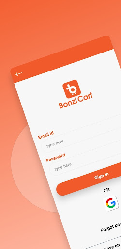 Android application Bonzicart screenshort