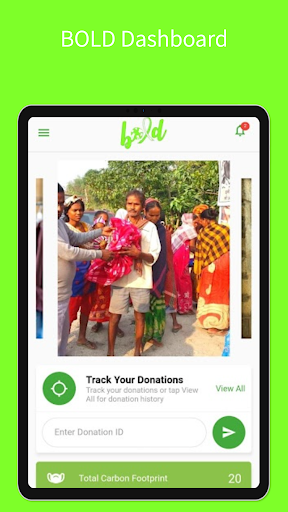 Borrow, Lend and Donate (BOLD) Screen 3