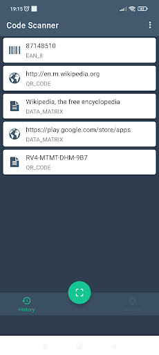Code Scanner - Scan Data Matr Screen 2