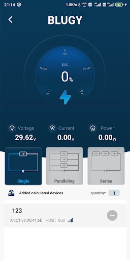 Android application Blugy Litio screenshort