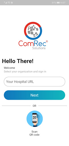 Android application ComRec: Doctors screenshort
