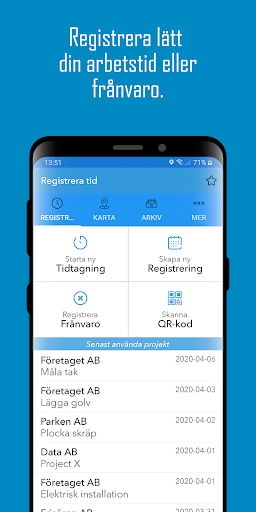 Android application TimeOrganizer screenshort