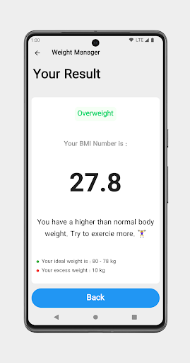 Weight Manager Ideal Weight