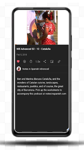 Android application Learn Spanish-Notes In Spanish screenshort
