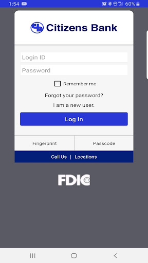 Android application Citizens Bank Mobile Banking screenshort