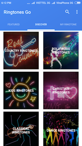 Android application Ringtones GO 2022 screenshort