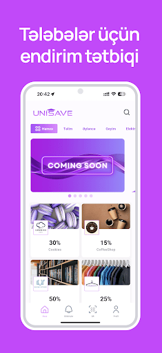 Android application UniSave screenshort