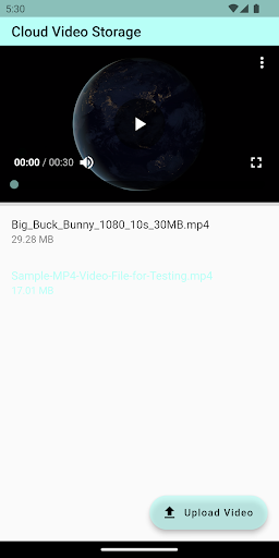 Cloud Video Storage Screen 2