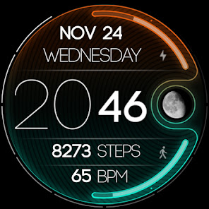 Captura 10 NEON Lunar - watch face android