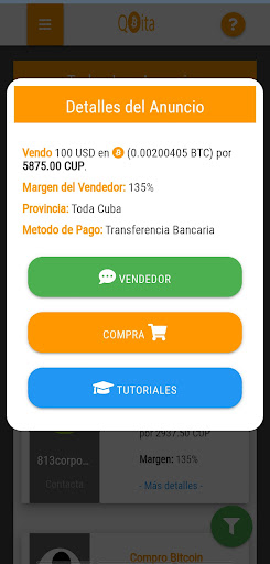 QBita - Mercado de Bitcoin Screen 3