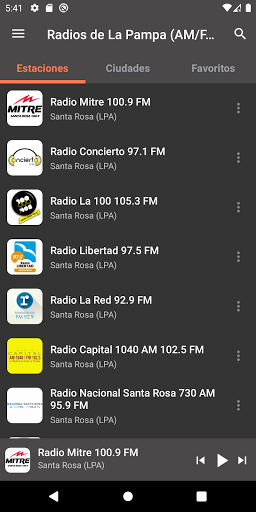 Android application Radios de La Pampa (AM/FM) screenshort