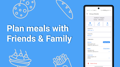 Android application WOTM: Build Recipe & Plan Meal screenshort