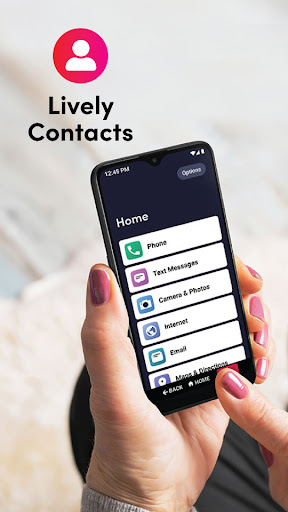 Android application Lively Contacts screenshort
