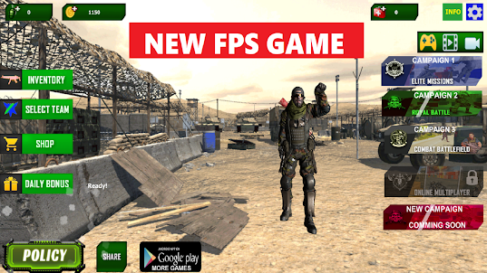 FPS Game: Battlegrounds Fire