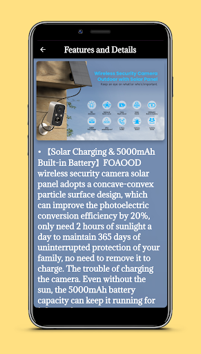 solar powered camera guide Screen 2