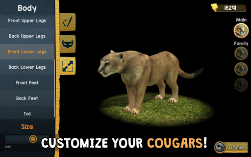 Code Triche Wild Cougar Sim 3D APK MOD 5
