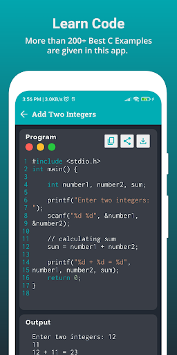C Programs Screen 2