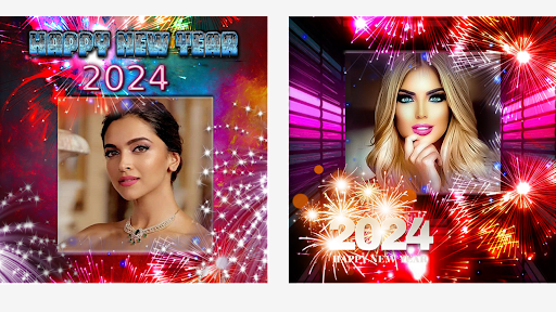 New Year Photo Frame 2024 Screen 3