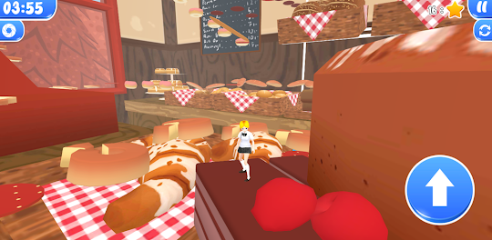 Bakery shop and bread parkour