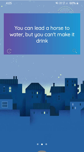 Random English Idioms Screen 2