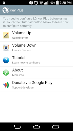 Android application Key Plus for LG G6,V20,G5,V10 screenshort