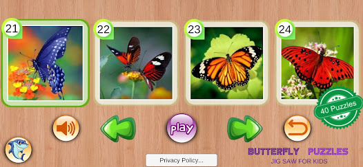 Captura de Pantalla 3 Butterfly Puzzles android