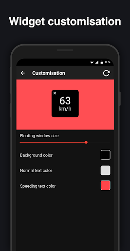 Screenshot of GPS Speedometer : Odometer HUD