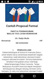 Kumpulan Contoh Proposal Terlengkap