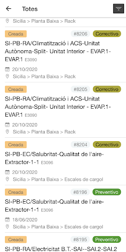 Android application Stratya GMAO screenshort
