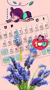Spring Flowers Keyboard Backgr