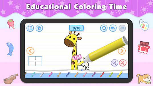 Kids Coloring Games: Art Draw