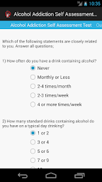 Alcohol Addiction Self  Test
