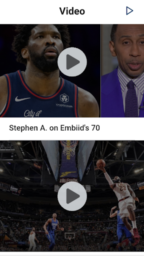 Live App for NBA Basketball Screen 3