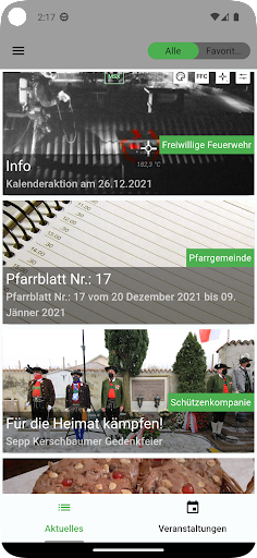 Dorf App Screen 2