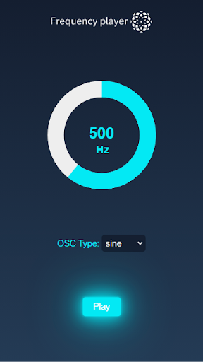 Android application Frequency player screenshort