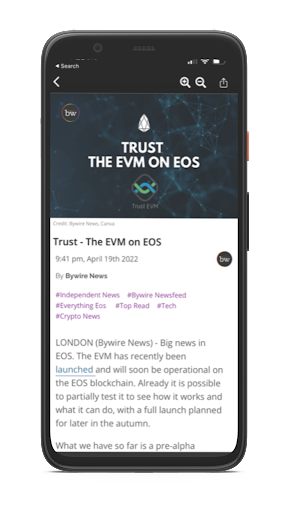 Bywire News Screen 2