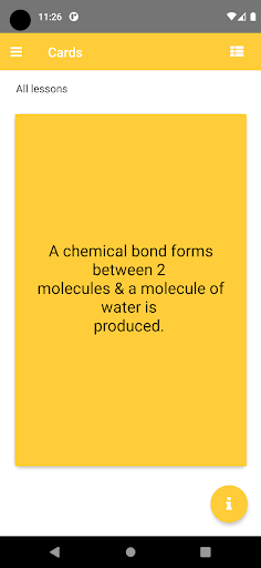 AL Biology Flash Cards Screen 3
