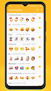 WASticker: Love Emoji Stickers