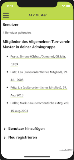 VEREINfacht Screen 2