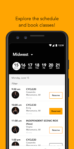 Brightside Cycle Screen 3