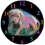 Sweet Puppy Analog Clock icon